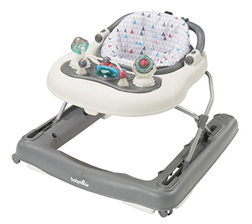 Andarilho para Bebé BABYMOOV 4 em 1 (Branco - 2.5-6 anos) BABYMOOV - Brinquedos para bebês e equipamentos de atividades - rodas direcionais, pega amovível, assento confortável, almofadado