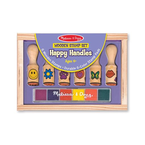 Jogo Criativo MELISSA & DOUG 12407 (3 anos) Melissa & Doug - Carimbos de borracha de escritório - selos, borracha, mangueiras, bloco de impressão, almofada de tinta