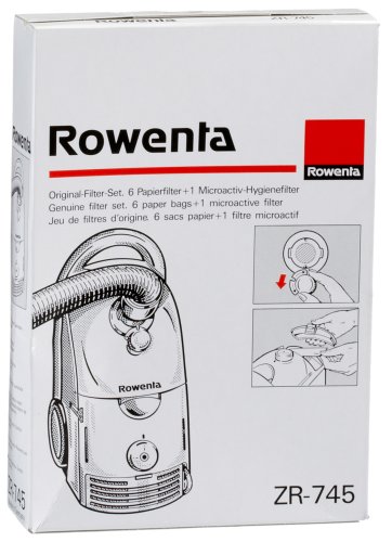 Bolsa de Recarga ROWENTA ZR7456 (Compatibilidade: Rowenta) Rowenta - Acessórios de aspirador - compatibilidade, filtro de saco, poliéster, 6 peças