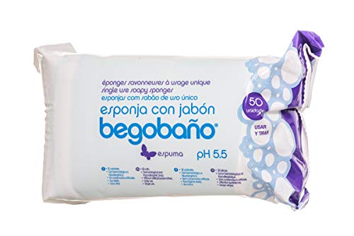 Esponja BEGOBAÑO Espuma (50 unidades - 5 x 10 cm) BEGOBAÑO - Esponjas e esfregões - espuma, 50 unidades, 5 x 10 cm