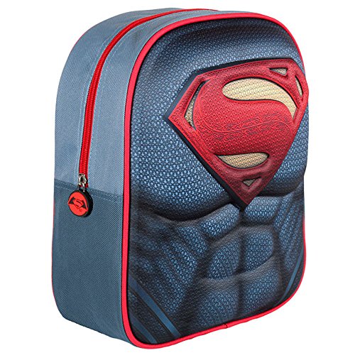 Mochila SUPERHEROES Infantil Superman com Relieves (25x31x10cm) Artesania Cerda - Mochilas - super herói, alças acolchoadas, 25x31x10cm
