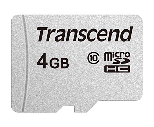 Cartão de Memória TRANSCEND MicroSDHC 300S (4 GB) Transcend - Cartões de memória flash - 4 GB, MicroSDHC, Classe 10, 95 MB/s