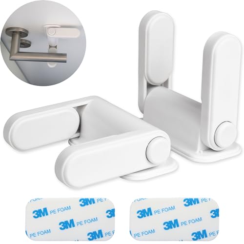 Bloqueio De Manivela De Porta 2 Peças Branco Shenzhou Huamin Machinery Co., Ltd. - Travas de segurança para bebê - bloqueio, manivela, porta, 2 peças, branco