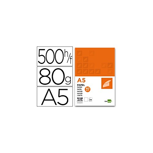 Papel de Impressão DURONIC DIN A5 (A5 - 21x29.7cm) Liderpapel - Papel de impressora e copiadora - papel impressão, duronic, din a5, 21x29.7cm, 80 g/m²