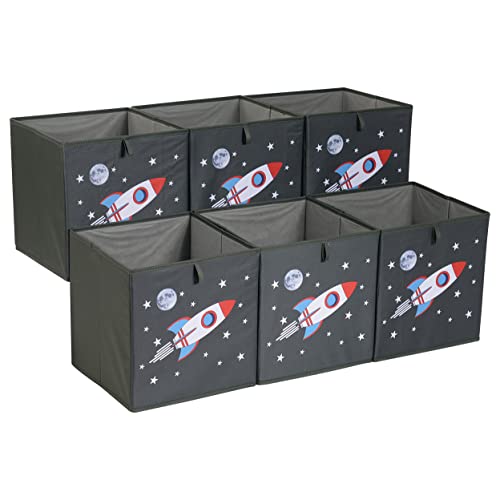 Caixa para Guardar Roupa AMZBASICS Espacial (26.7x26.7x28cm) Amazon - Sacolas de armazenamento doméstico - 26.7x26.7x28cm, 8kg, polipropileno, 1,4kg