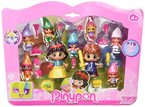 Conjunto de bonecos de brincar FAMOSA Branca Neve e os Sete Anões Pinypon - Brinquedos - conjunto, bonecos, brincar, famosa, Branca Neve, Sete Anões