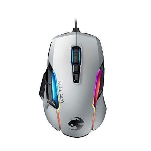 Rato Gaming ROCCAT Kone Aimo (Ótico - 16.000 dpi - Preto) Roccat - Ratos e trackballs - óptico, 16.000 dpi, preto, 6 teclas