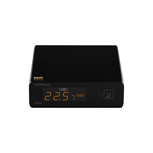 Topping E30II DAC USB Hi-Res Preto (Sistema Hi Fi) Topping - Áudio - usb, hi-res, preto, sistema hi-fi