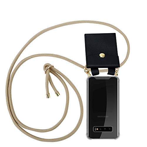 Capa com Fio para Samsung Galaxy S10+ CADORABO Castanho CADORABO - Capas para telemóveis - fio, castanho, samsung galaxy s10+, resistente a riscos