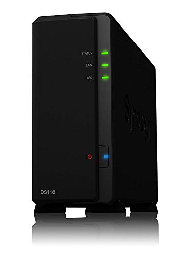 Servidor NAS e de armazenamento SYNOLOGY DS118 Synology - Sistemas de armazenamento de rede - 12 tb, quad core, gigabit ethernet, synology