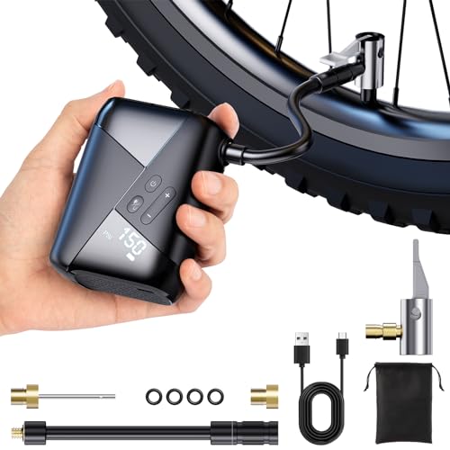 Mini Pneumatico de Bicicleta com Medidor 150 Psi EVARY - Bombas de hardware - mini pneu, bicicleta, medidor psi