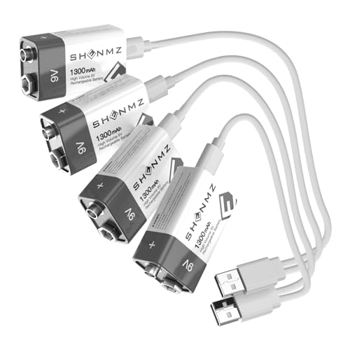 Pilhas Recarregáveis BATERIA DE LITIO RECARGABLE DE 9V ShenZhen Maxpower Technology Co., Ltd. - Baterias - litio, 9V, recarregável, 1300mAh