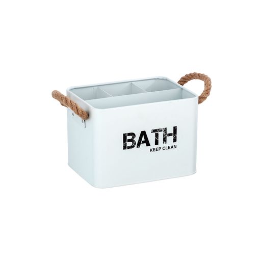 Cesto de Banho GARA WENKO 10003001 (Branco - Aço) Wenko - Armazenamento industrial - branco, aço