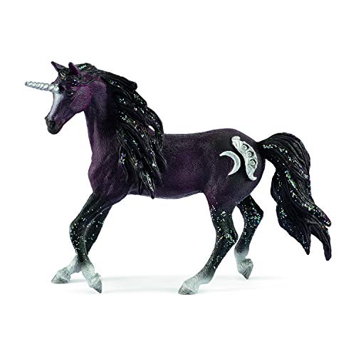 Figuras de Ação SCHLEICH Unicornio Preto Lunar (Idade Mínima Recomendada: 3 anos) Schleich - Bonecos de ação e brinquedo - unicórnio, preto lunar, 3 anos, material plástico