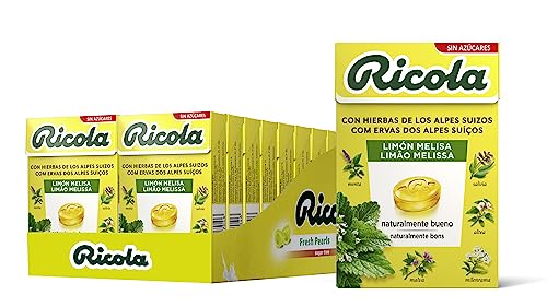 Ricola Melissa de Limão sem Açúcar 50g Ricola - Doces e chocolate - sem açúcar, 50g, naturais, limão