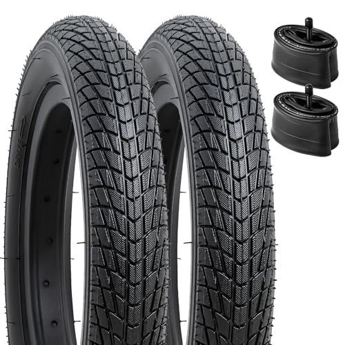 Pacote de 2 Pneus ETRTO 12,5X2,25 com Pack de 2 Compressores YunSCM - Pneus de bicicleta - pacote, pneus, etrto, compressores