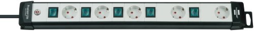 Extensão Elétrica BRENNENSTUHL 1951550600 (5 Tomadas - Tipo F - 3m) Brennenstuhl - Fios e cabos elétricos - 5 tomadas, tipo f, 3m