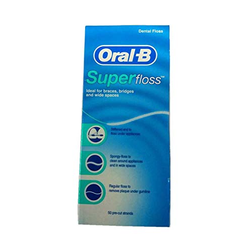 Oral-B Superslim Flosses 50 Unidades Transparente Oral-B - Cuidados com a higiene oral - macios, flexíveis, 50 unidades, transparente
