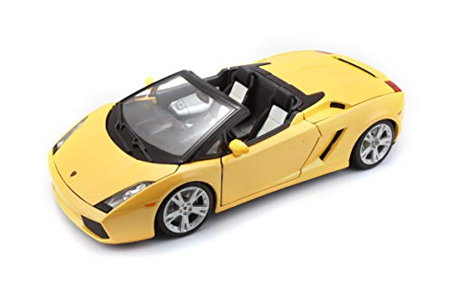 Modelo de Veículo Terrestre BBURAGO Lamborghini Gallardo Spyder | Amarelo BBURAGO - Brinquedos - lamborghini, gallardo spyder, amarelo
