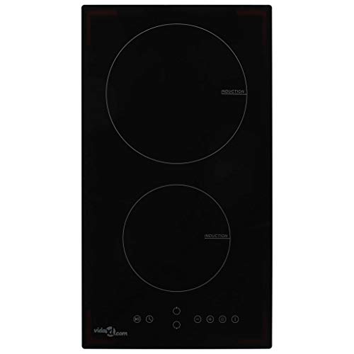 Placa de indução vidaXL | 2 Discos vidro | Controlo tátil | 3500 W vidaXL - Cooktops - indução, 2 discos, controle tátil, 3500 w