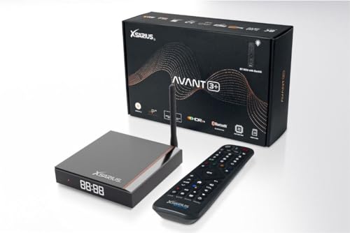 Box de TV XSARIS Avant 3+ UHD (4K) - Preto XSARIUS - Áudio - 4K UHD, Amlogic 905X4, Mali-G31, 2GB RAM, 16 gb eMMC