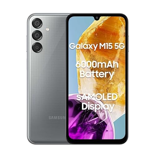 Smartphone SAMSUNG Galaxy M15 (6.7'' - 4 GB - 128 GB - Cinzento) SAMSUNG - Telemóveis - 6.7 polegadas, 4 gb ram, 128 gb armazenamento, cinzento