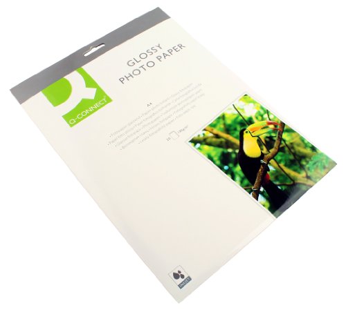 Papel Fotográfico Q-CONNECT Laserjet (A4 - 21 x 29.7 cm) Connect - Papel fotográfico - 180 g/m², a4, 21 x 29.7 cm
