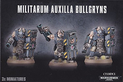 Figura de Ação WARHAMMER 40K (Astra Militarum) Bullgryn Games Workshop - Brinquedos e jogos - astra militum, bullgryn, 3 cabeças, armas