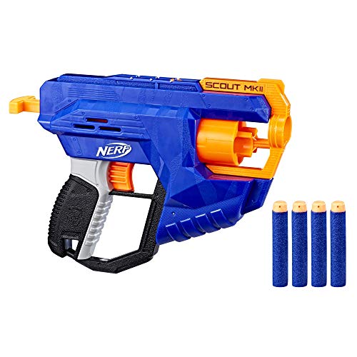 Lançador de Ar NERF N-Strike Elite Scout Mkii (21,6 x 7,9 x 33 cm) Nerf - Armas de brinquedo e acessórios - lançador, nerf, n-strike elite scout mkii, 21,6 x 7,9 x 33 cm, tambor rotativo, dardos elite