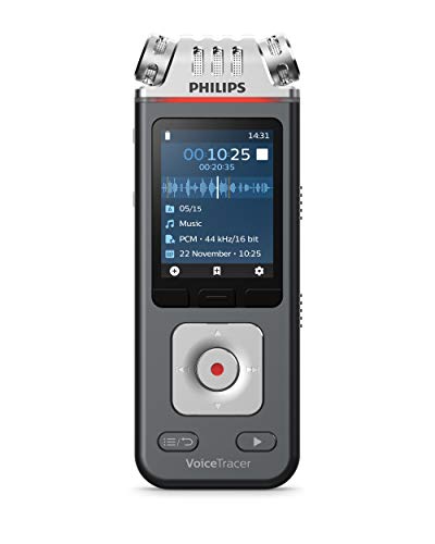 Gravador de voz digital PHILIPS DVT7110/00 Philips - Gravadores de voz - digital, usb 2.0, mesa, 3 canais