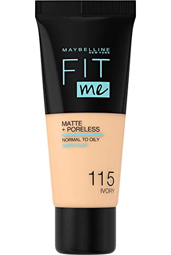 Base MAYBELLINE Fit Me Matte & Poreless Powder Ivory 30ml MAYBELLINE - Maquiagem facial - matte, poreless, ivory, 30ml