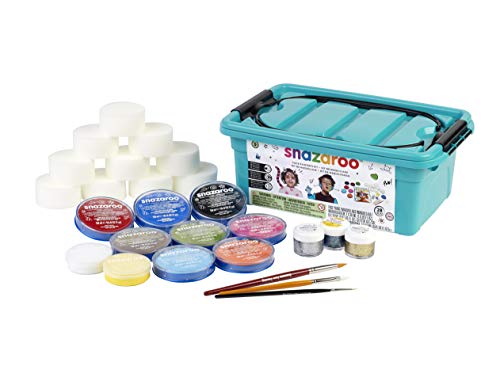 Pintura Facial SNAZAROO 28 Peças (Idade Mínima: 3) Snazaroo - Maquiagem de fantasia e palco - 28 peças, esponjas, cores, base água