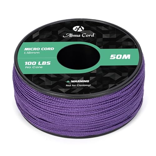 Corda de Campismo ABMA MICRO CORD (Rosa) Abma Cord - Linhas de pesca e líderes - resistente UV, não desfaz, camping, diy