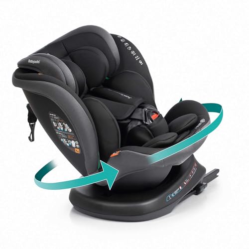 Cadeira Auto BABYAUTO Rodia Plus Stone Grey TPR - Móveis para bebês e crianças pequenas - rodas, 5 pontos segurança, reclinável, posições múltiplas