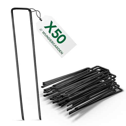 Wundergarden 50 Agudas de Fixação de Aço para a Fita Geotextil e Tecido WUNDERGARDEN - Jardinagem - agudas, aço, geotextil, tecido