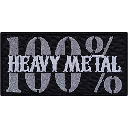 Patches para Roupa 100% Heavy Metal 100X50Mm Express-Stickerei GmbH - Enfeites e acabamentos - heavy metal, 100x50mm
