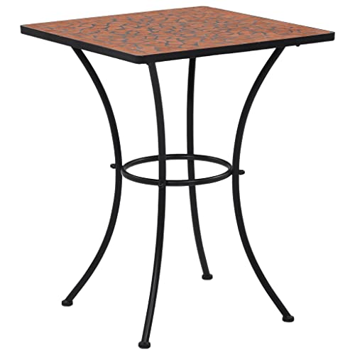 Mesa de Cozinha VIDAXL (Vermelho - Vidro e cerâmica - 60x50x38 cm) vidaXL - Móveis de exterior - vidaxl, vermelho, vidro, cerâmica, 60x50x38 cm