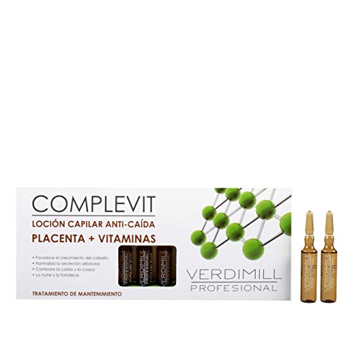 Ampolas VERDIMILL Placenta (12 Un - 10 ml) Verdimill - Tratamentos para a queda de cabelo - ampolas, verdimill, placenta, tratamento, manutenção, cabelo