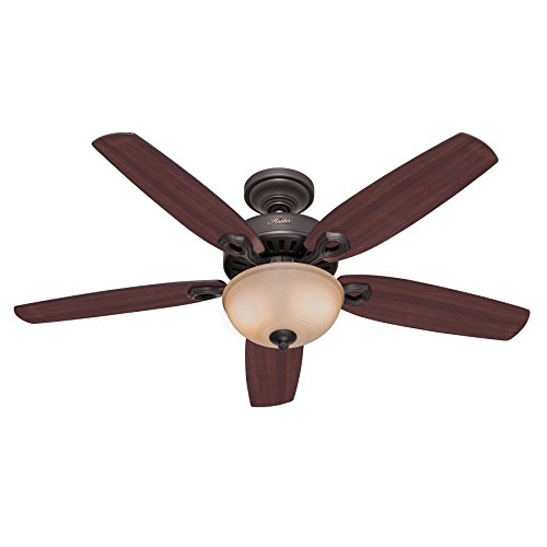 Ventoinha de Teto HUNTER Builder Deluxe Bronze (3 velocidades - 70 W) Hunter - Luminárias Decorativas - ventoinha, teto, hunter, builder, deluxe, bronze, 3 velocidades, 70 W