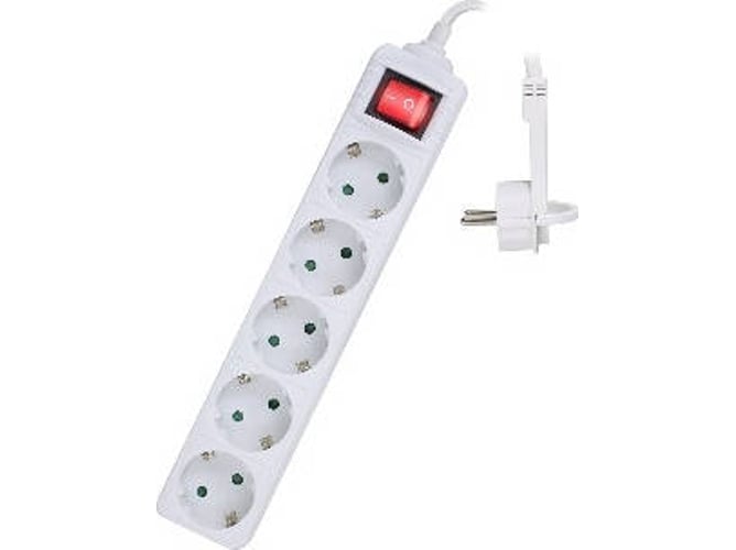 Extensão Elétrica EWENT EW3955 (5 Tomadas - Tipo F - 1.5m) Ewent - Fios e cabos elétricos - 5 tomadas, tipo f, 1.5m