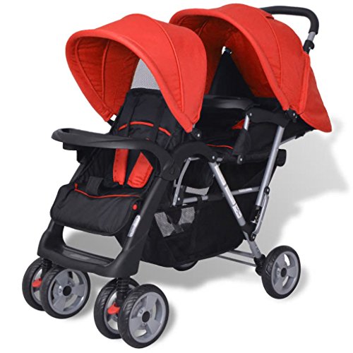 Carrinho de Bebé VIDAXL Dobrável (Vermelho - 54x39x76 cm) vidaXL - Móveis para bebês e crianças pequenas - dobrável, vermelho, 54x39x76 cm