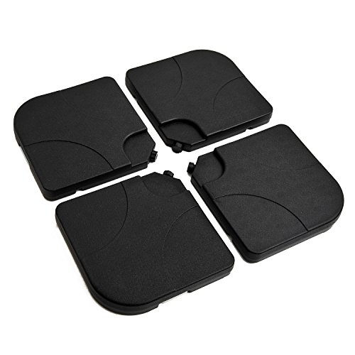 Suporte de Guarda-Sol Outsunny | 100 x 100 x 7.5 cm - Preto Outsunny - Móveis de exterior - 100 x 100 x 7.5 cm, preto