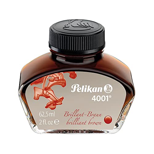 Tinteiro PELIKAN 4001 No.76 Castanho Brilhante Pelikan Vertriebsgesellschaft mbH & Co. KG - Tinta e recargas de caneta - castanho brilhante, 1 cor, 20-80% humidade, 5-23°C
