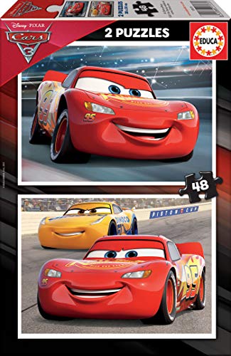 Puzzle EDUCA CARS 3 (Idade Mínima Recomendada: 4 anos - 48 Peças) EDUCA - Quebra-cabeças de encaixar - puzzle, educa, cars, 48 peças, idade mínima recomendada