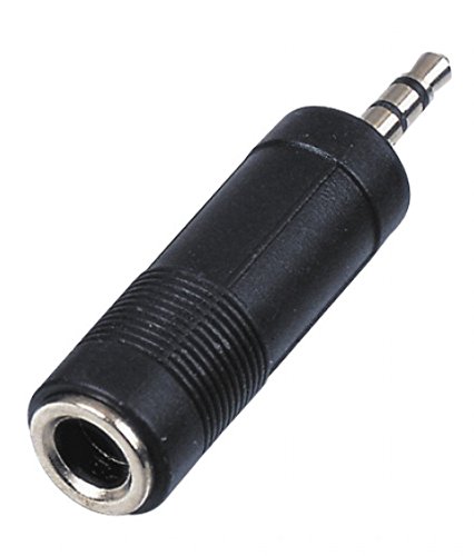 Cabo de Áudio HAMA (Jack 3.5mm - Jack 6.3mm - Preto) Hama - Adaptadores de cabos de áudio e vídeo - jack 3.5mm, jack 6.3mm, preto, masculino/feminino