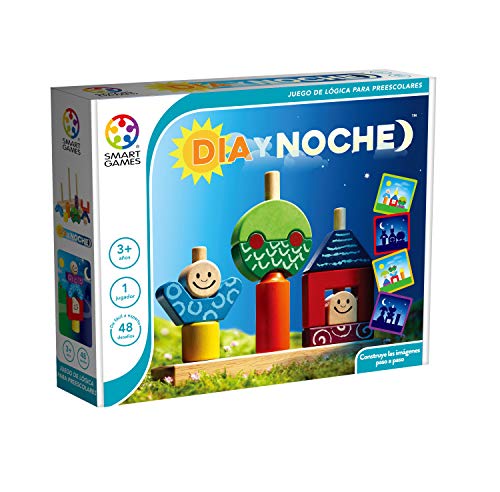Jogo Didático SMARTGAMES Dzien I Noc (Idade Mínima Recomendada: 3 anos) Smart Games - Livros - educativo, 3 anos, encaixe cores