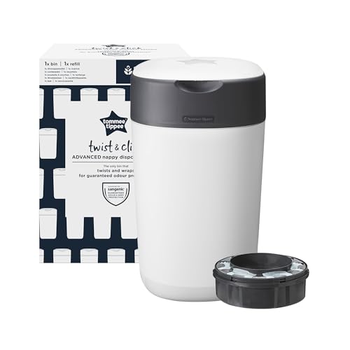 Caixote do lixo Tommee Tippee Twist & Click | Branco Tommee Tippee - Contentores de fraldas - caixote, lixo, twist & click