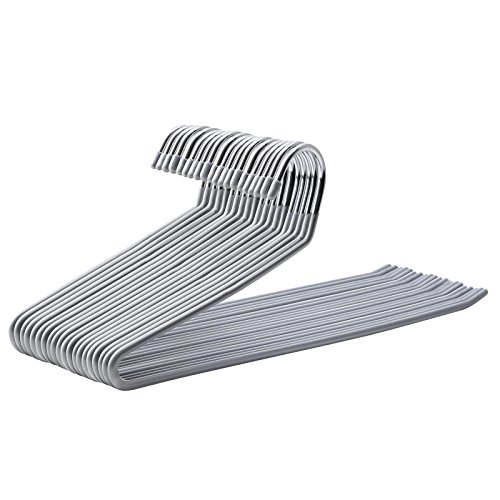 Conjunto de Varas de Roupa SONGMICS com Suporte para Roupeiro SONGMICS - Cabides - metal cromado, plástico pvc, 20 peças, máximo 3 kg