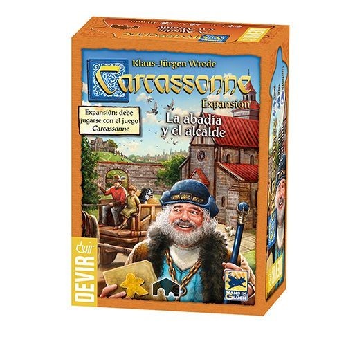 Jogo de Tabuleiro ASMODEE La Abadie et Le Chancelier (Idade Mínima Recomendada: 10 anos) Carcassonne - Jogos - 10 anos, expansão, Carcassonne