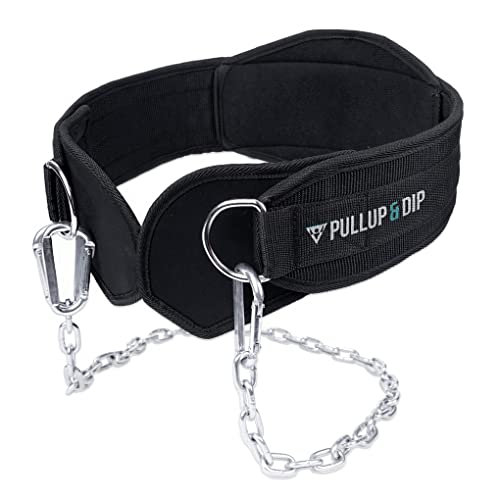 Pull Up & Dip Belts com Corrente e 3 Mosquetões FT Fitness Technology GmbH - Cintos de levantamento de peso - corrente, mosquetões, aço inoxidável, pull-up